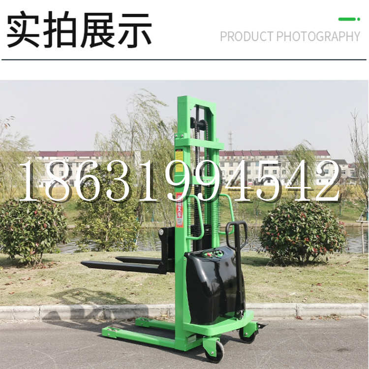 定兴县电动叉车堆高车液压铲车电瓶1吨2吨站驾步行式小型全自动叉车